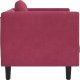 vidaXL Fotel z poduszką, winna czerwień, obity aksamitem 5