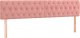 vidaXL Łóżko kontynentalne z materacem i LED, róż, 120x190 cm, aksamit 9