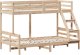vidaXL Łóżko piętrowe, 80x200/120x200 cm, lite drewno sosnowe 2