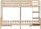 vidaXL Łóżko piętrowe, 80x200/120x200 cm, lite drewno sosnowe 4
