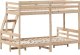 vidaXL Łóżko piętrowe, 80x200/120x200 cm, lite drewno sosnowe 6