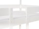 Beliani Łóżko piętrowe dziecięce domek drewniane 90 x 200 cm białe LABATUT 6