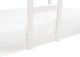 Beliani Łóżko piętrowe dziecięce domek drewniane 90 x 200 cm białe LABATUT 7