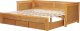 Beliani Łóżko wysuwane drewniane 90 x 200 cm jasne CAHORS 7