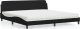 vidaXL Łóżko z materacem, czarne, 200x200 cm, sztuczna skóra 1
