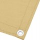 vidaXL Parawan balkonowy, piaskowy, 75x1000 cm, 100% poliester Oxford 4