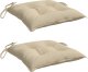 vidaXL Poduszki na palety, 2 szt., beżowe, 50x50x7 cm, tkanina Oxford 3