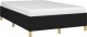 vidaXL Rama łóżka, czarna, 120x190 cm, obita tkaniną 4