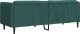 vidaXL Sofa 3-osobowa, ciemnozielona, tapicerowana tkaniną 6