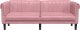 vidaXL Sofa 3-osobowa, różowa, tapicerowana aksamitem 4