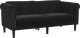 vidaXL Sofa dwuosobowa, czarna, aksamit 2