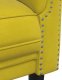 vidaXL Sofa 3-osobowa, żółta, tapicerowana aksamitem 7