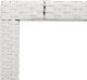 vidaXL Stół ogrodowy ze szklanym blatem, biały 90x90x75 cm, polirattan 10