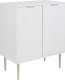 Beliani Szafka dwudrzwiowa biała SOHO 1