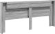vidaXL Zagłówek z półką i LED, szary dąb sonoma, 220x16,5x103,5 cm 8