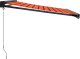 vidaXL Zwijana markiza, pomarańcz i brąz, 3,5x2,5m tkanina i aluminium 4