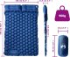 vidaXL vidaXL Materac samopompujący z poduszkami, 2-osobowy, granatowy 6