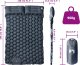 vidaXL vidaXL Materac samopompujący z poduszkami, 2-osobowy, szary 6