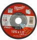 Milwaukee Abrasive disc for cutting ner. for metal 125mmx1.0x22.23 Milwaukee pro+ SCS41 (200 units) 5