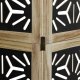 vidaXL vidaXL Parawan pokojowy, 3-panelowy, brązowo-czarny, lita paulownia 6