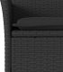 vidaXL 3-cz. zestaw mebli ogrodowych z poduszkami, czarny, polirattan 5