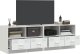 vidaXL vidaXL Szafki pod telewizor, 2 szt., białe, 67x39x44 cm, stalowe 4