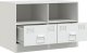 vidaXL vidaXL Szafki pod telewizor, 2 szt., białe, 67x39x44 cm, stalowe 6