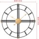 MPM Zegar ścienny MPM E04.4480.90 cichy metalowy 60 cm 6