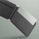 Podstawka Uniq Lyden DS magnetyczny portfel RFID i stojak na telefon szaro-czarny/charcoal grey-black 17