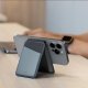 Podstawka Uniq Lyden DS magnetyczny portfel RFID i stojak na telefon szaro-czarny/charcoal grey-black 4