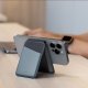 Podstawka Uniq Lyden DS magnetyczny portfel RFID i stojak na telefon szaro-czarny/charcoal grey-black 9