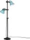 Lampa podłogowa vidaXL Lampa stojąca, 25 W, postarzany niebieski, 25x25x90/160 cm, E27 2