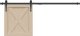 vidaXL vidaXL System do montażu drzwiczek przesuwnych do szafki, 122 cm 1