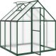 vidaXL vidaXL Szklarnia z ramą podstawy, zielona, 169x169x195 cm, aluminium 6