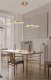 Lampa wisząca Azzardo Lampa HALO PENDANT 80+60 CCT BK + REMOTE CONTROL 4