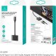 Adapter USB Usams USAMS AU15 Adapter USB-C - jack 3.5m DAC + USB-C PD60W czarny/black SJ598YPTC01 (US-SJ598) 3