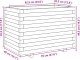 vidaXL vidaXL Donica ogrodowa, 70x40x49,5 cm, lite drewno sosnowe 10