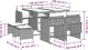 vidaXL 9-cz. zestaw mebli ogrodowych z poduszkami, mieszany beż 11