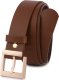 Beltimore Skórzany pasek damski do spodni sukienki brązowy skóra nat 3 cm Beltimore D67 2