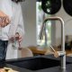 Bateria kuchenna KFA DUERO PURE STYLE PULL-OUT BATERIA KUCHENNA Z FUNKCJĄ FILTRACJI WODY I WYCIĄGANĄ WYLEWKĄ + ZESTAW FILTRUJĄCY PROFINE LILAC S, INOX 5