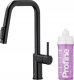 Bateria kuchenna KFA DUERO PURE STYLE PULL-OUT BATERIA KUCHENNA Z FUNKCJĄ FILTRACJI WODY I WYCIĄGANĄ WYLEWKĄ + ZESTAW FILTRUJĄCY PROFINE LILAC S, CZARNA 1