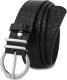 Beltimore Skórzany pasek damski do spodni sukienki skóra croco czarna 3 cm E54 2