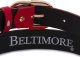 Beltimore Skórzany pasek damski do spodni sukienki czerwony skóra nat. zamszowa 3 cm Beltimore E51 5