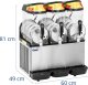 Royal Catering Granitor maszyna do napojów slush sorbetów potrójna LED 3 x 12 l 960 W Granitor maszyna do napojów slush sorbetów potrójna LED 3 x 12 l 960 W 2