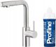 Bateria kuchenna KFA DUERO PURE BASIC PULL-OUT BATERIA KUCHENNA Z FUNKCJĄ FILTRACJI WODY I WYCIĄGANĄ WYLEWKĄ + ZESTAW FILTRUJĄCY PROFINE BLUE S, INOX 1