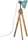 Lampa podłogowa vidaXL Lampa stojąca, 25 W, postarzany niebieski, 45x45x120 cm, E27 4