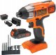 Klucz udarowy Black+Decker BLACK+DECKER ZAKRĘTARKA UDAR. 18V BDCIM18D1A 115Nm 1x2,0Ah 1