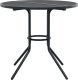 vidaXL vidaXL Stół na taras, okrągły, antracytowy, 80x72,5 cm, malowana stal 4