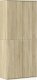 vidaXL vidaXL Wysoka szafka, dąb sonoma, 80x35x180cm, materiał drewnopochodny 2