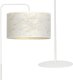 Lampa podłogowa Emibig Biało złota duża lampa stojąca pokojowa z abażurem 6